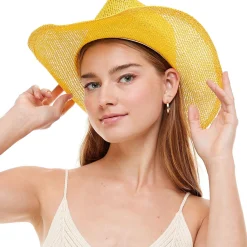 Burlap Cowboy Hat, Assorted Colors