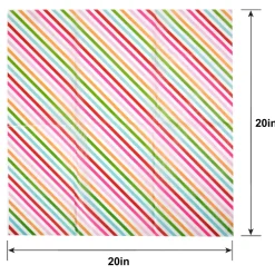 Candy Stripe Tissue Paper, 20in x 20in, 8ct