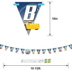Cars 3 Birthday Banner Kit