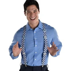 Checker Baby Shower Suspenders, Assorted Colors