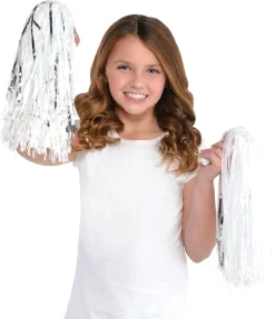 Cheerleader Pom Poms, 2pc, Assorted Colors