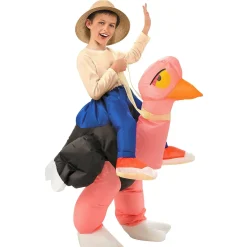 Child Inflatable Illusion Ostrich Ride On Costume