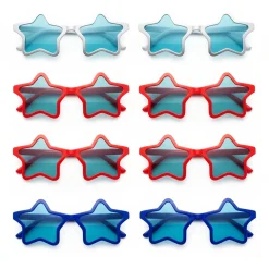 Child Patriotic Red, White & Blue Star Sunglasses 12ct