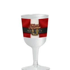 Christmas Wine Glass-4pk
