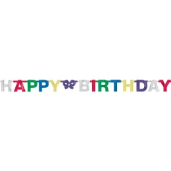 Classic Happy Birthday Banner