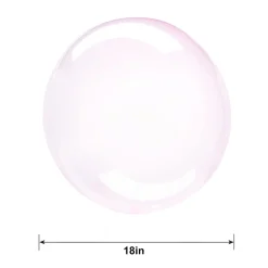 Clear Plastic Balloon, 18in - Crystal Clearz, Assorted Colors