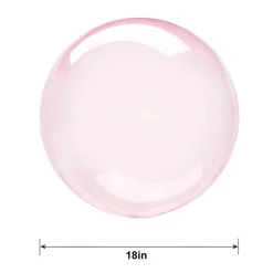 Clear Plastic Balloon, 18in - Crystal Clearz, Assorted Colors