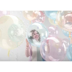 Clear Plastic Balloon, 18in - Crystal Clearz, Assorted Colors
