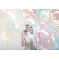 Clear Plastic Balloon, 18in - Crystal Clearz, Assorted Colors