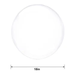 Clear Plastic Balloon, 18in - Crystal Clearz, Assorted Colors