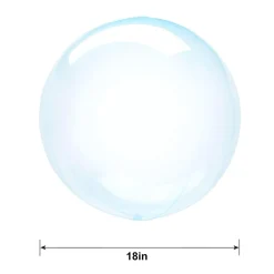 Clear Plastic Balloon, 18in - Crystal Clearz, Assorted Colors