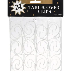 Clear Table Cover Clips 24ct