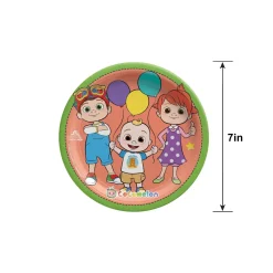 CoComelon Paper Dessert Plates, 7in, 8ct
