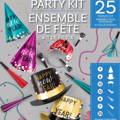 Colorful Confetti New Year's Eve Party Kit, Multiple Counts