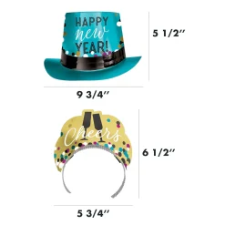 Colorful Confetti New Year's Eve Party Kit, Multiple Counts