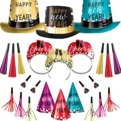 Colorful Confetti New Year's Eve Party Kit, Multiple Counts