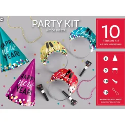 Colorful Confetti New Year's Eve Party Kit, Multiple Counts