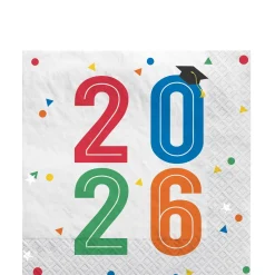 Colorful Future Graduation Paper Napkins, 16ct