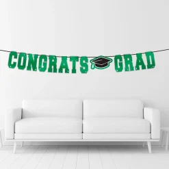 Congrats Grad Letter Banner, Assorted Colors