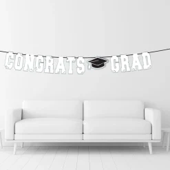 Congrats Grad Letter Banner, Assorted Colors