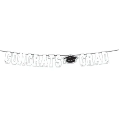 Congrats Grad Letter Banner, Assorted Colors