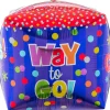 Congrats Way to Go Foil Balloon, 15in - Cubez