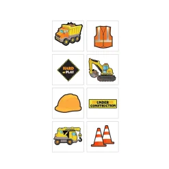 Construction Party Tattoos, 8ct