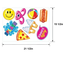 Cool Pool Party Cardstock & Plastic Photo Booth Props, 8pc