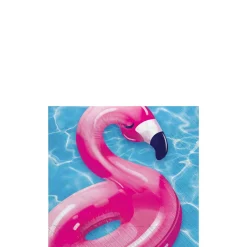 Cool Pool Party Flamingo Paper Beverage Napkins, 5in, 40ct