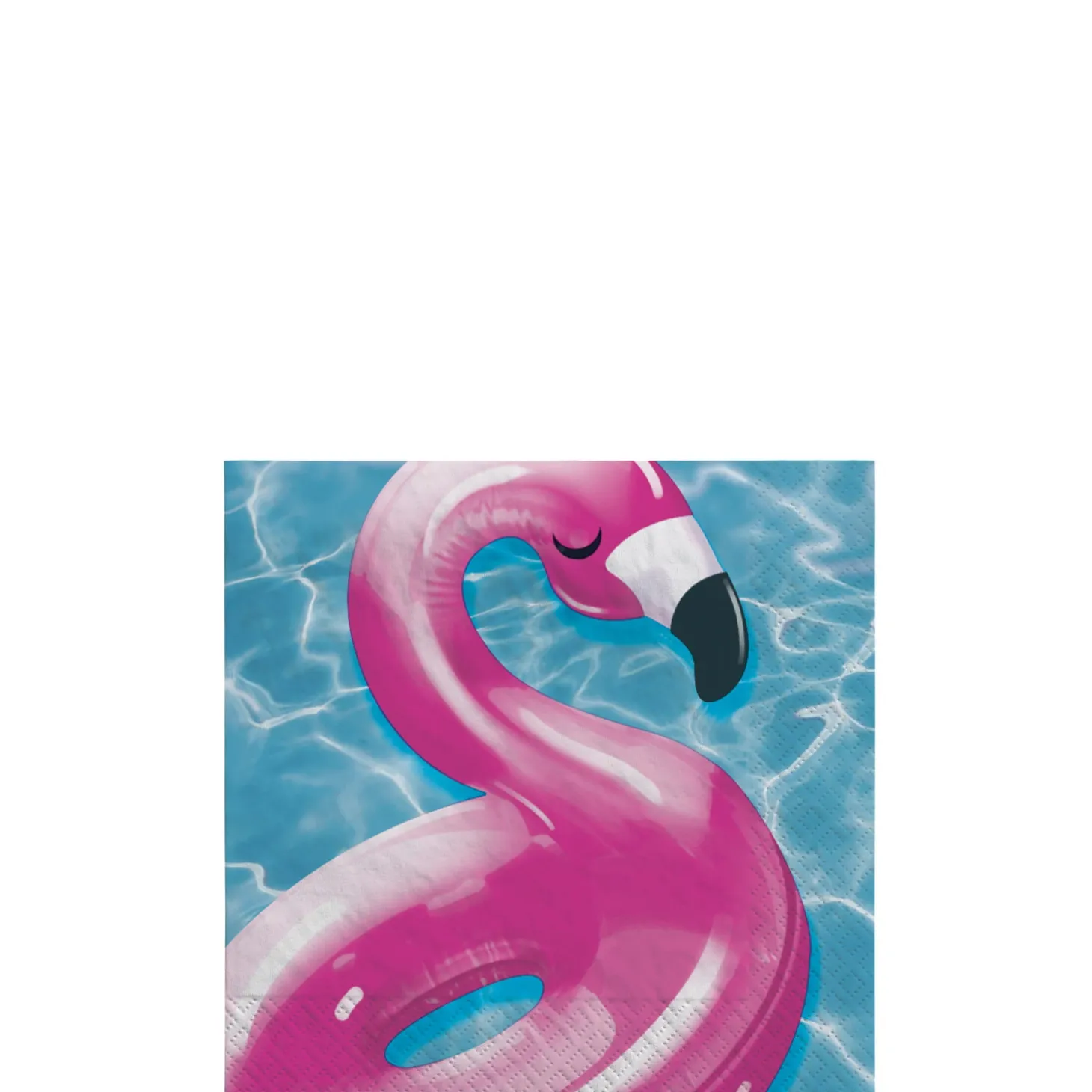 Cool Pool Party Flamingo Paper Beverage Napkins, 5in, 16ct