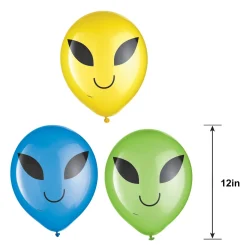 15ct, Blast Off Alien Balloons