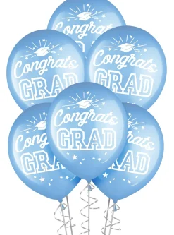 15ct, 12in, Congrats Grad Latex Balloons, Assorted Colors