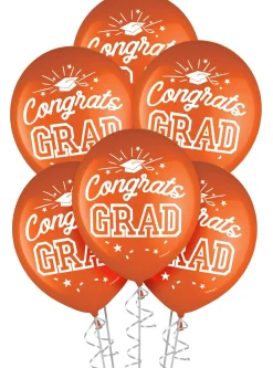 15ct, 12in, Congrats Grad Latex Balloons, Assorted Colors