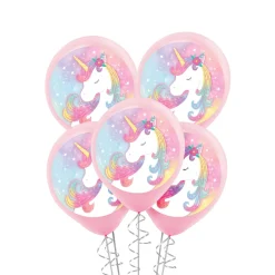 5ct, 12in, Enchanted Unicorn Latex Balloons