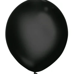 15ct, 12in, Illooms Light-Up Black, Silver & Gold LED Balloons