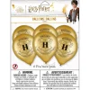 6ct, 12in, Metallic Hogwarts United Latex Balloons - Harry Potter