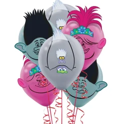 6ct, 12in, Trolls World Tour Latex Balloons