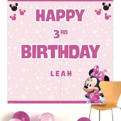 Customizable Minnie Mouse Forever Paper Scene Setter, 5.4in x 5.4in