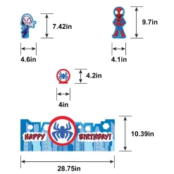 Customizable Spidey & His Amazing Friends Cardstock Table Decorating Kit, 13pc