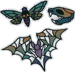 Dark Academia Vinyl Cling Decals, 10pc