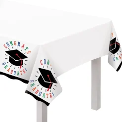 Day to Celebrate Graduation Plastic Table Covers, 54in x 84in, 3ct
