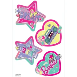 3D Barbie Dream Together Temporary Tattoos, 4ct