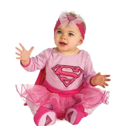 DC Comics Pink Supergirl Costume for Babies with Tutu