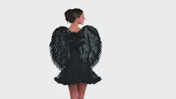 Deluxe Feather Dark Angel Wings