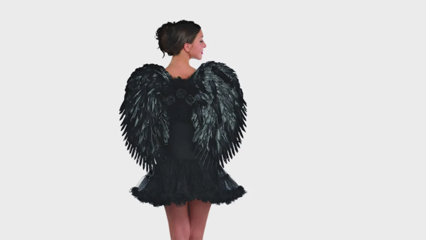 Deluxe Feather Dark Angel Wings