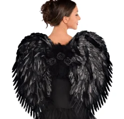 Deluxe Feather Dark Angel Wings