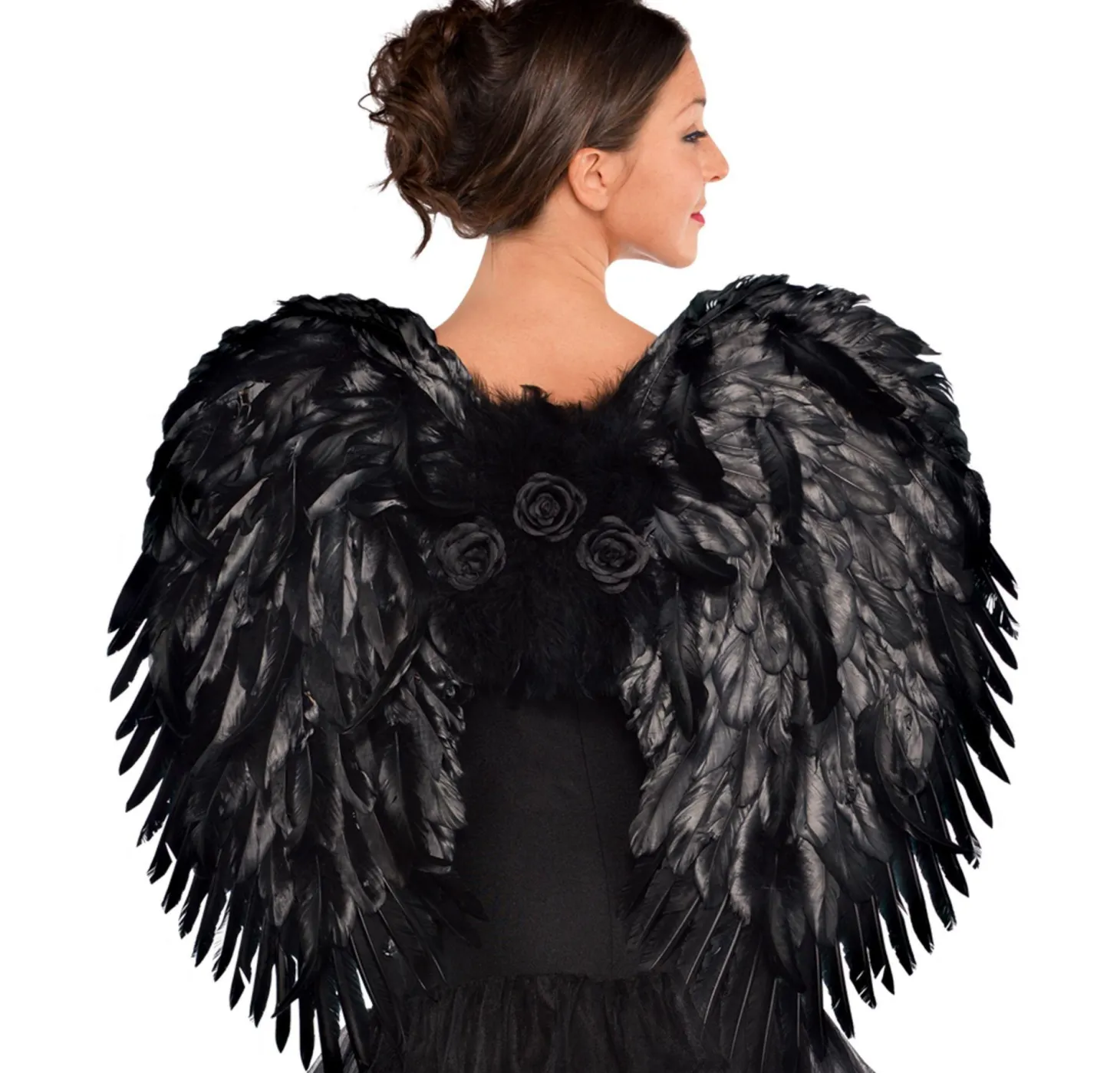 Deluxe Feather Dark Angel Wings