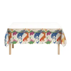 Diggin Dinos Plastic Table Cover, 54in x 96in
