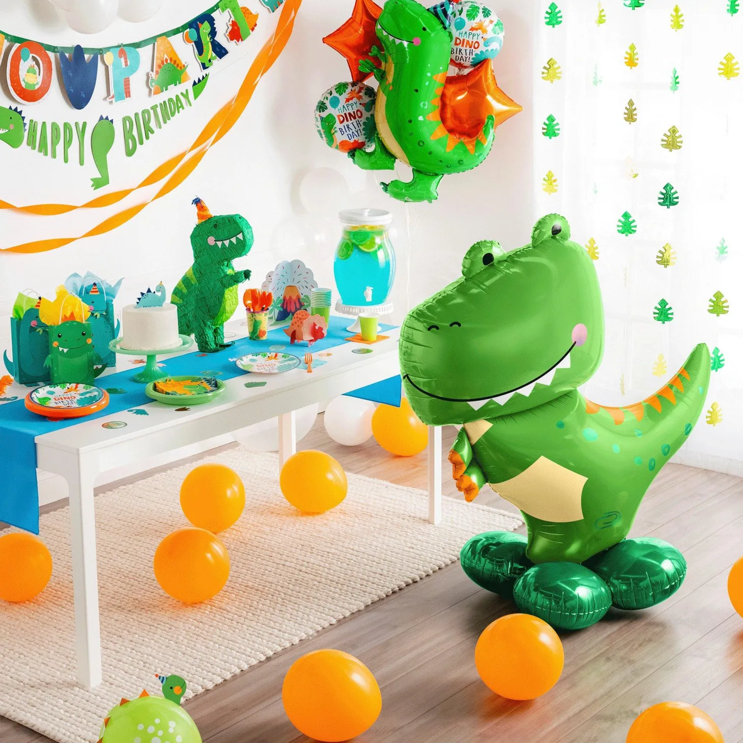 Dino-Mite Birthday Balloon Bouquet, 5pc