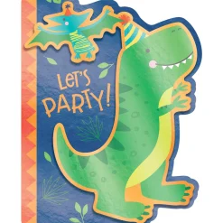 Dino-Mite Let’s Party Invitations, 8ct
